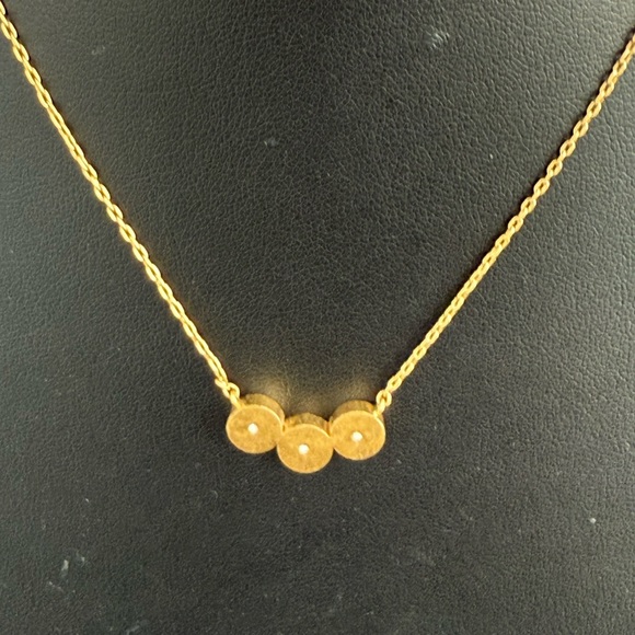 (19)Madewell NEW Tripe Demi-Fine Chain Necklace - Picture 3 of 3